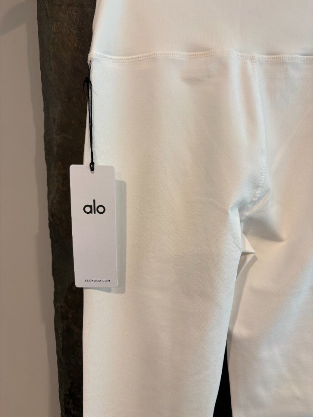NWT Airbrush High-Waist Ivory Full Bootcut Legging Yoga Pants, Small - Picture 2 of 10